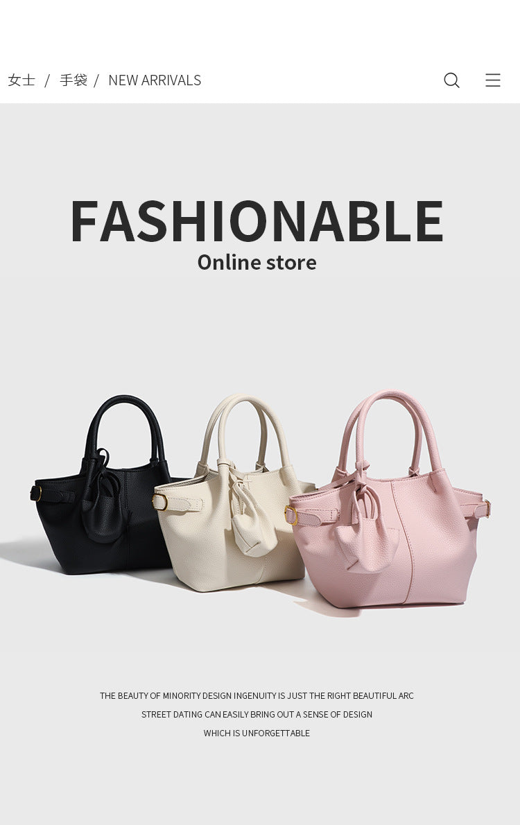 European and American Style Dumpling Handbag Fashion Women's Bag Single Shoulder Bag Versatile Stylish Crossbody Bag Large Capacity High-end Feel
