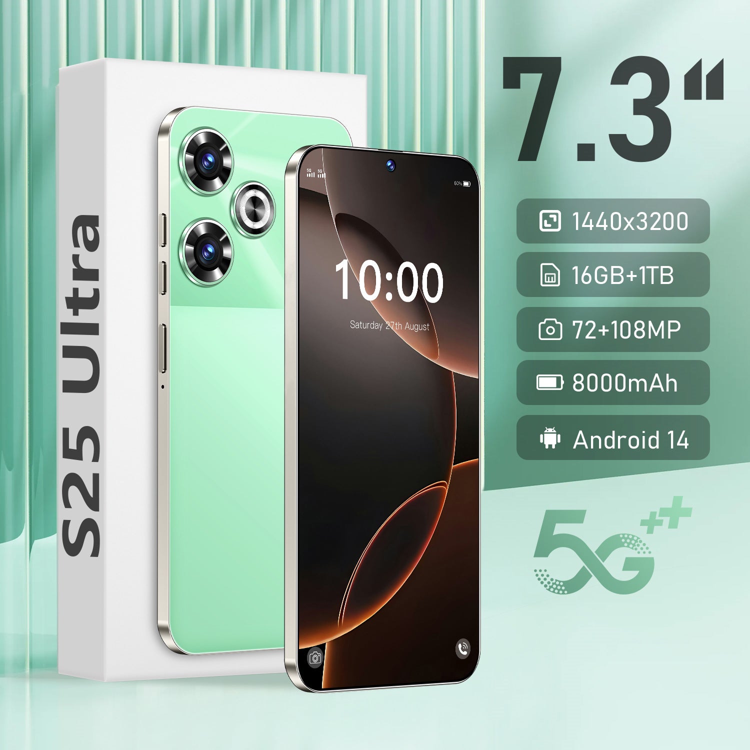 Hot Sale S25 Ultra Smartphone16+1TB Android Phone Factory Price AliExpress