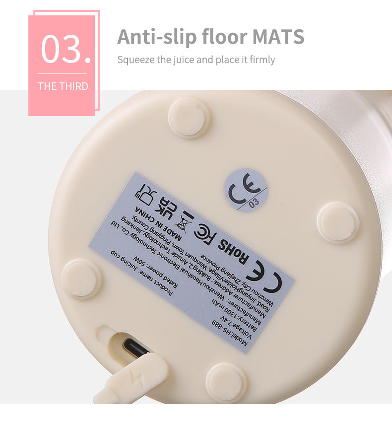 Household Multifunctional Juicer Small Portable Electric Mini Cup Multifunctional Fruit Juicer Cup for Home Kitchen