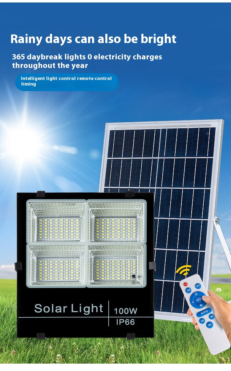 Wholesale Super Bright Waterproof Aluminum LED Solar Floodlights IP67 Rating Outdoor Courtyard Street Lights for Garden