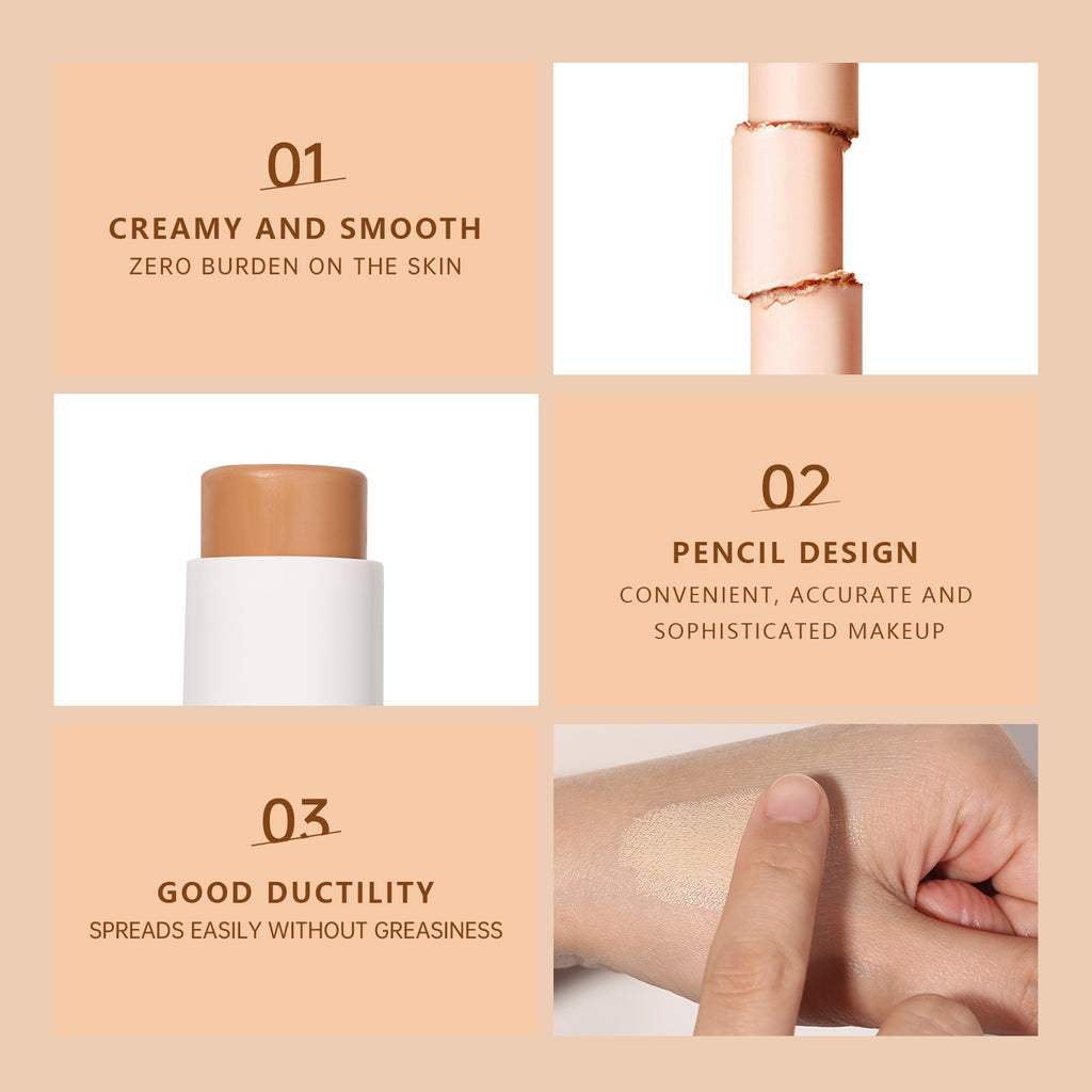 Exclusive Supply sheloves Matte Foundation Stick Concealer Foundation Liquid Non-Cakey Foundation Cream Long-Lasting Foundation Cream