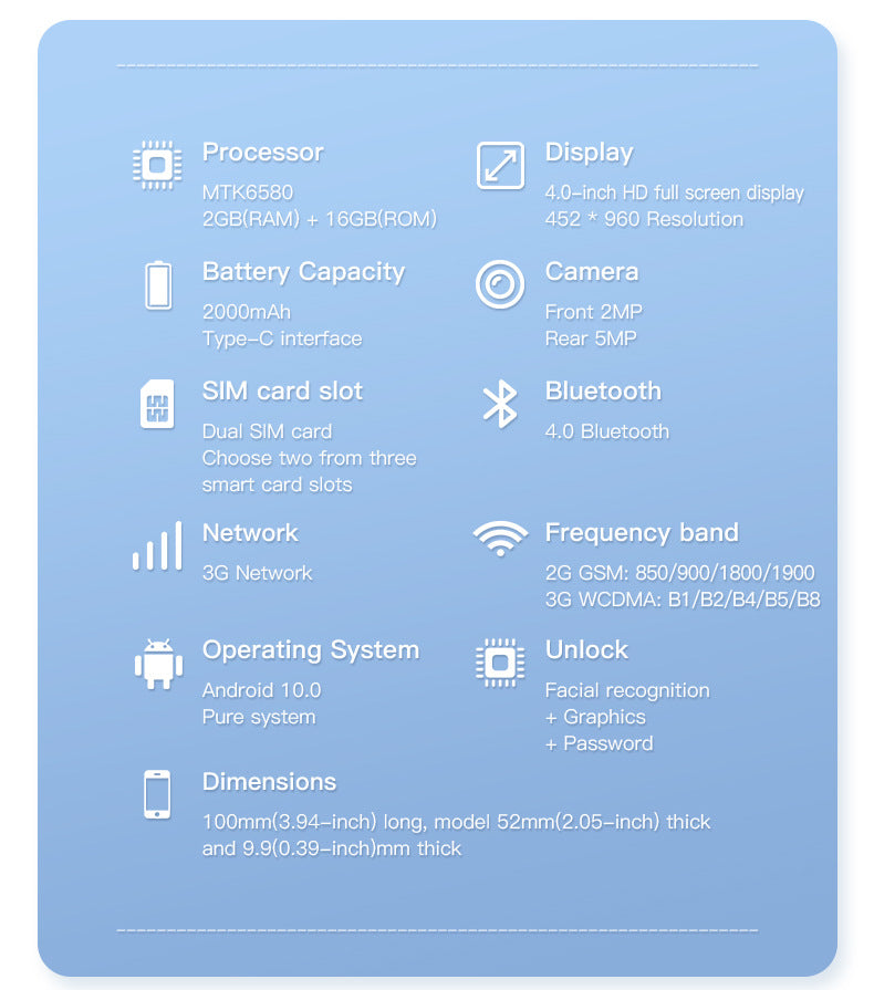 Mobile Phone S25 Pro Mini Android Smartphone4.0Small Screen3G Wholesale Smart Phones