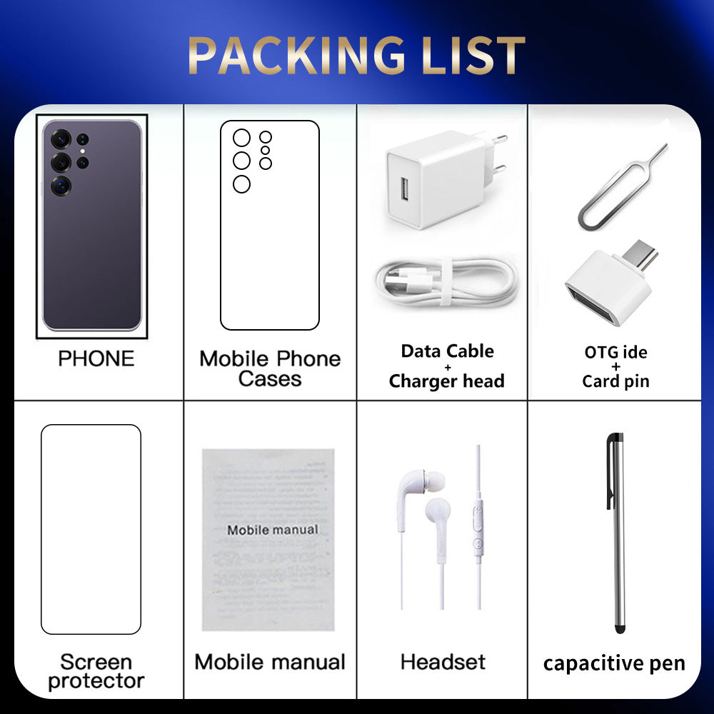 S25 Ultra Mobile Phone External Pen Large Screen Android15New Hot-Selling Bestseller5G Smartphone