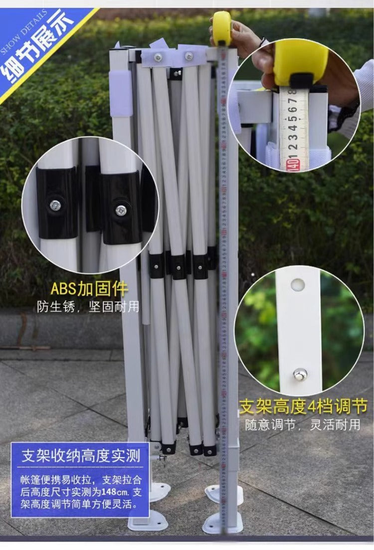 Outdoor Waterproof Advertising Tent Sunshade Umbrella Folding Printed Four-legged Sunshade Canopy Parking Shed Four-corner Tent