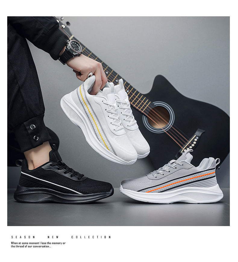 2025Spring and Autumn New Style Foreign Trade Casual Fashion Men's Shoes Breathable Trendy Versatile Comfortable Sports Running Shoes