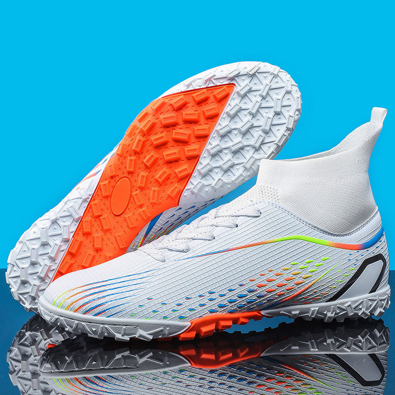 New football shoes for men and women AG Long Spike gold Competition Student Training Shoes Artificial Turf TF Wholesale of Broken Nails