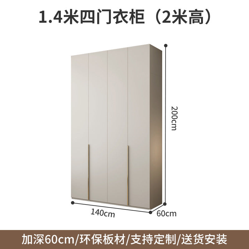 Wardrobe Solid Wood Hanging Area Multi-Bedroom Home Eco-Board Children's Room Corner Computer Desk Desk Cabinet Integrated Wardrobe