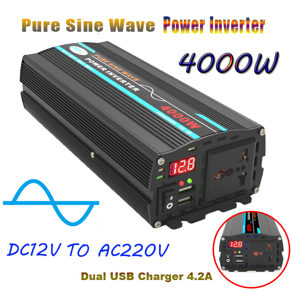 Automotive Pure Sine Wave Inverter500W Car Adapter Converter12V24V48V60V Turn110V220V