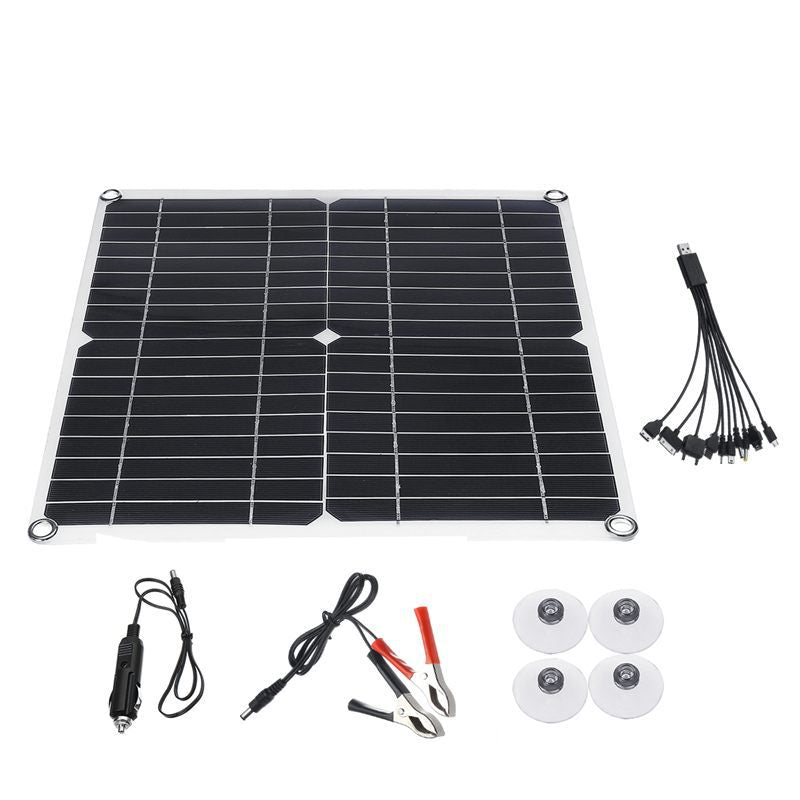 Solar panel lightweight portable semi-flexible solar panel DC Solar charger includes solar controller