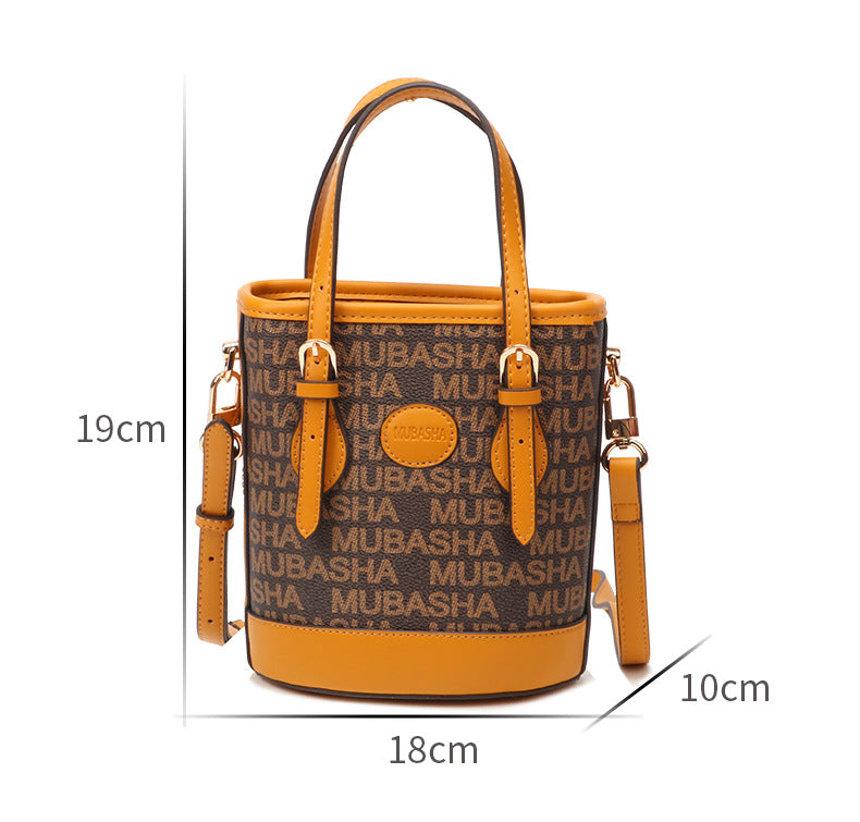 Women's Bag New Trendy Fashion Casual Vintage Bucket Bag Retro Handbag Unique Stylish Crossbody Bag