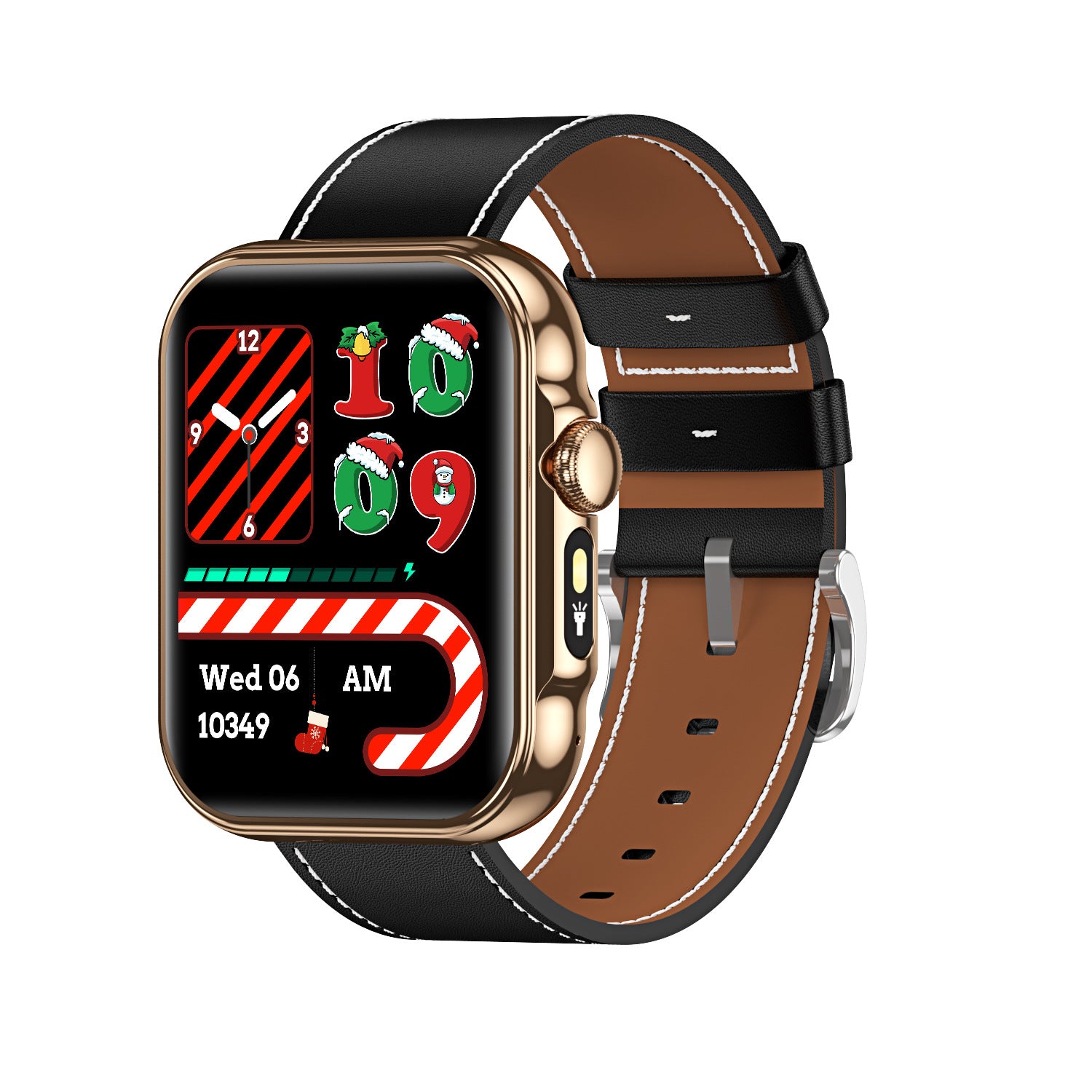 HDT11Smart Watch Bluetooth Call Music Voice Assistant Healthy Sleep Flashlight Bracelet New Style