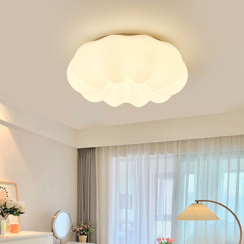 Pumpkin Ceiling Light Cream Style Creative Cloud Master Bedroom Light Round Kindergarten Princess Children's Room Light