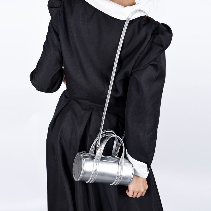 Korean Style Underarm Bag for Women, New Versatile Single Shoulder Fashionable High-End Korean Version Casual Soft Handheld Cylindrical Women's Bag