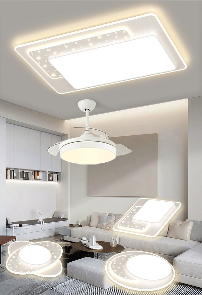 2025New Style Ceiling Light for Living Room and Bedroom, Simple Modern Atmosphere, Dining Room, Starry Sky Cream Style LED Lamps