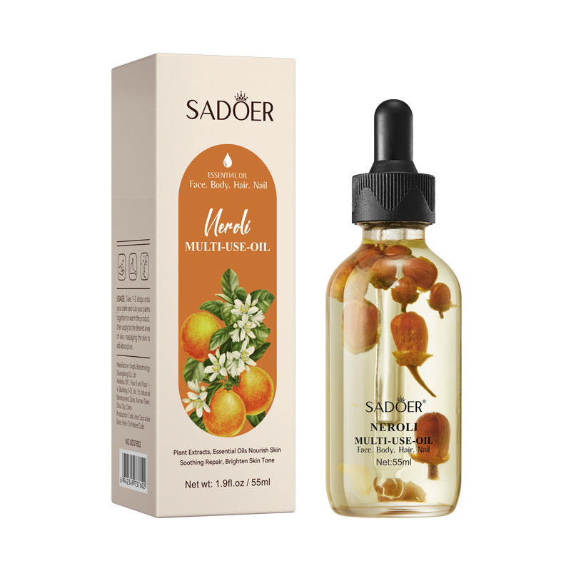 Rose Dried Flower Multi-effect Massage Oil SADOER Moisturizing skin body essential oil cross-border foreign trade wholesale