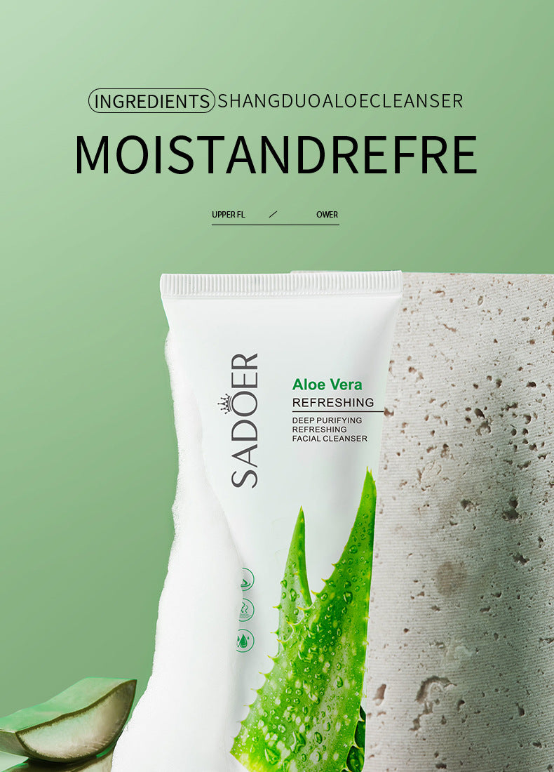 Full English Facial Cleanser SADOER Rose Facial Cleanser100g Deep Cleaning  Foreign Trade Live Wholesale