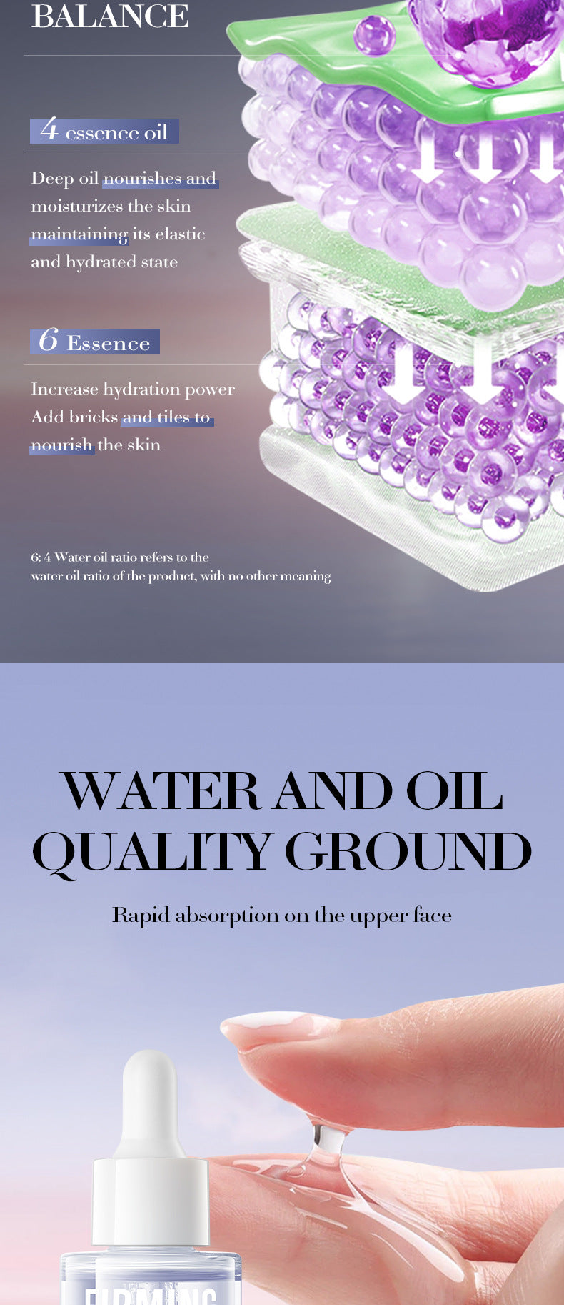 Cross-border Grape Seed Oil Centella Asiatica Double Layer Essence30ml Skin care essence liquid wholesale from foreign trade manufacturer