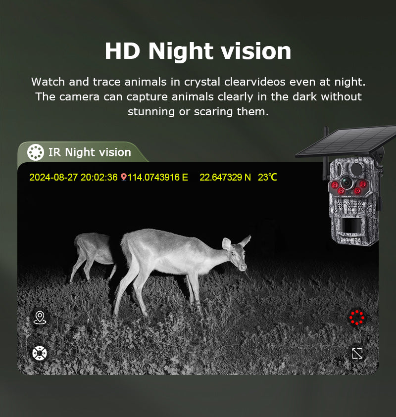 Private Model4G Camouflage Camera Camera Smart GPS Positioning AI Supports temperature detection recognition