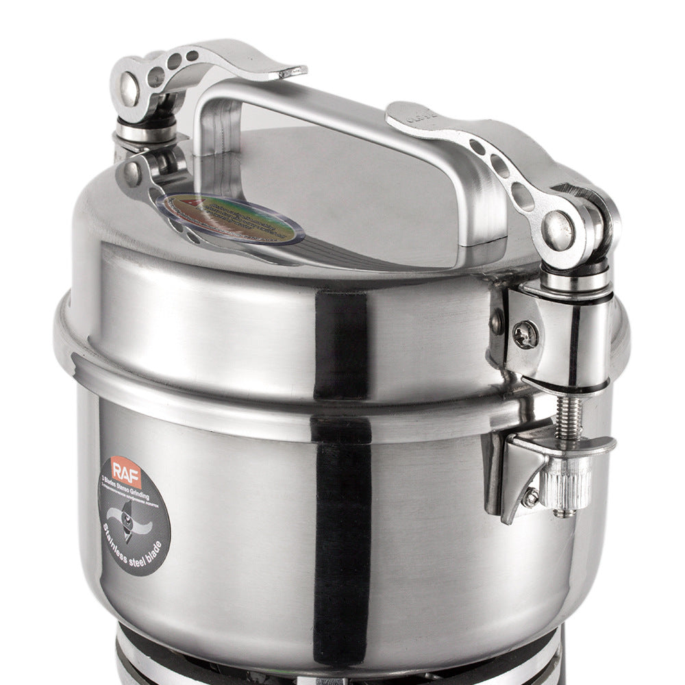 RAF European Standard Household and Commercial Electric Grinder for Dry Grinding Grains, Herbs, and Coffee