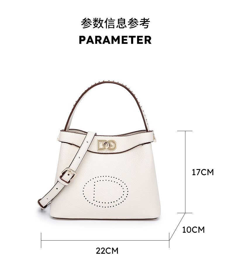 New Bucket Tote Bag Niche Versatile Handbag for Women Daily Casual Light Luxury Fashion Women's Bag Single Shoulder Crossbody Bag