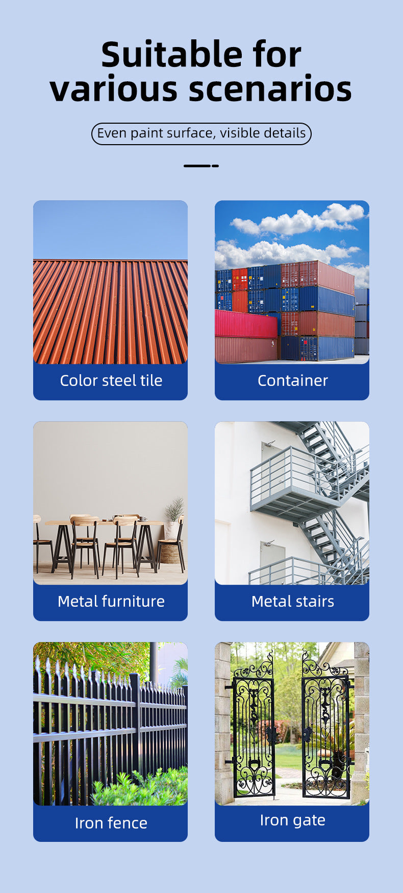 Qixia Water-Based Metal Paint Rust-Free Conversion Color Steel Tile Renovation Rust Fixing Water-Based Metal Paint