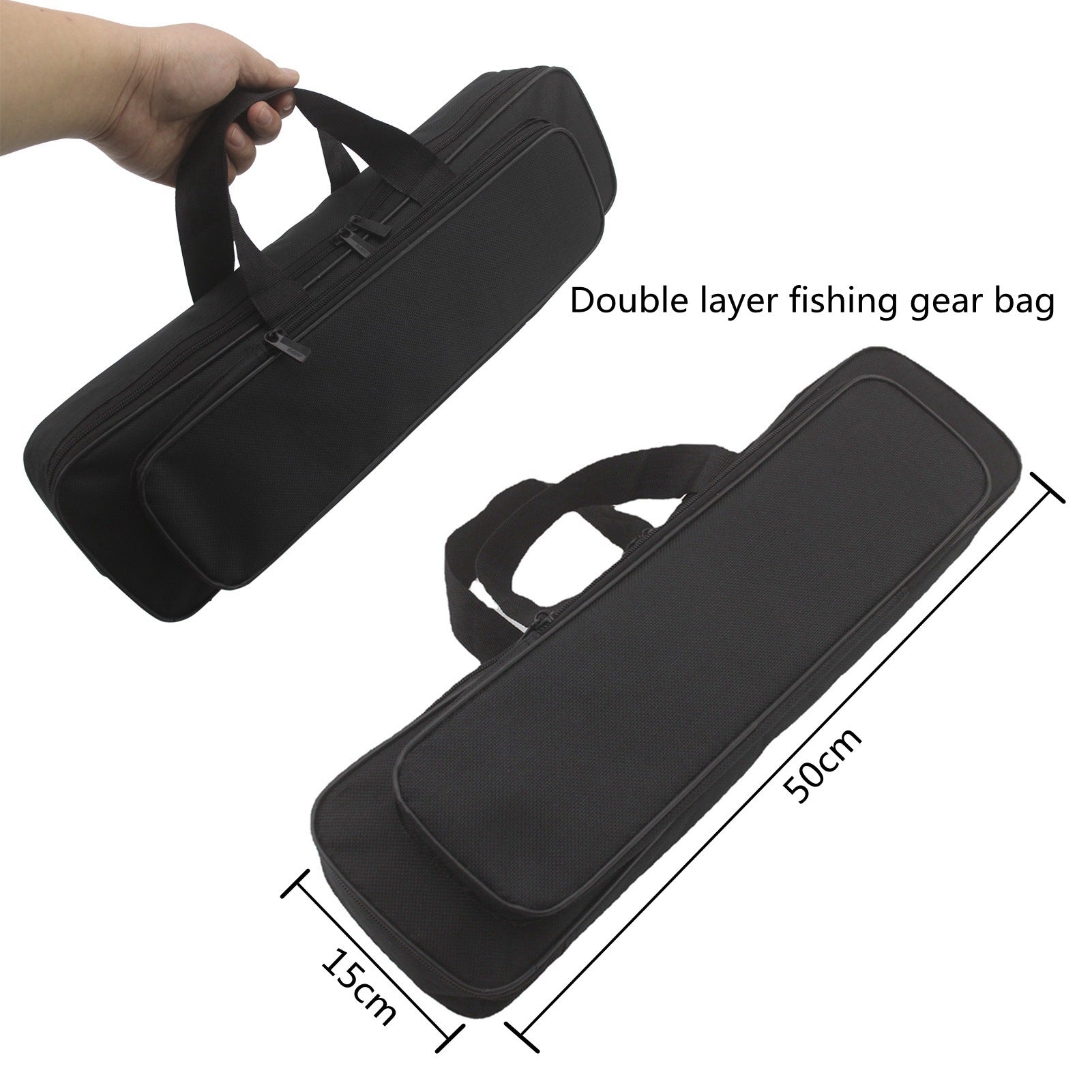 Carbon Fiber Telescopic Lure Rod Short Section Telescopic47Centimeter sea rod can be used FBA Overseas Warehouse Fishing Gear