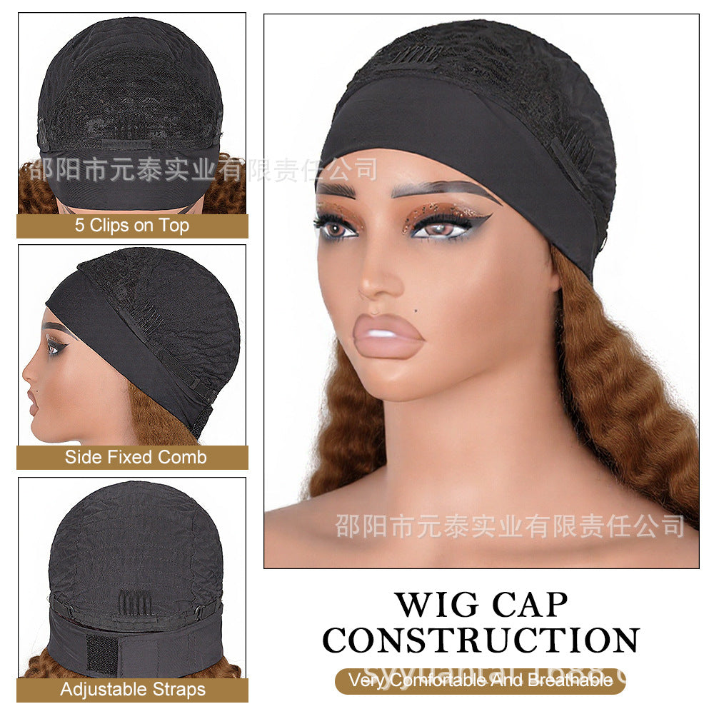 Africa Afro YAKI curly Ribbon Hair Band Curly Hair Chemical Fiber Wig headband wigs