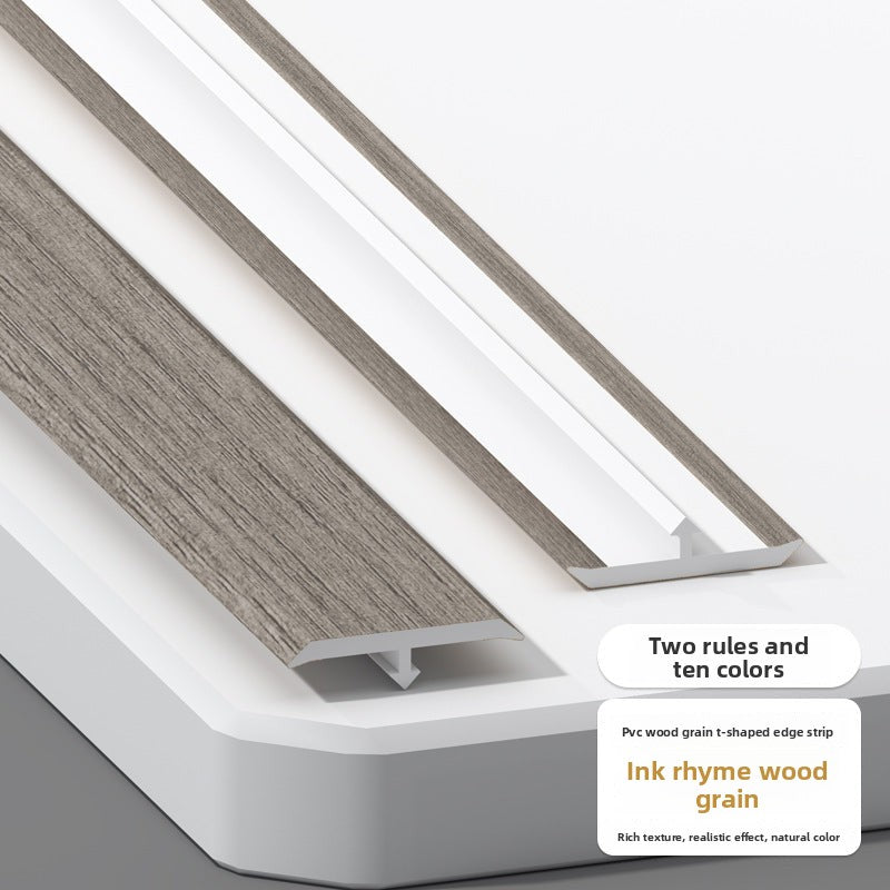 PVC Wood Grain T Decorative trim for wooden doors t Edge trim for wooden flooring, threshold trim, joint decoration, tile edge trim