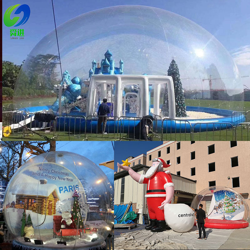 Transparent Inflatable Starry Sky Romantic Bubble House Hotel Outdoor Transparent Display Tent Famous Accommodation Crystal House Snow Globe