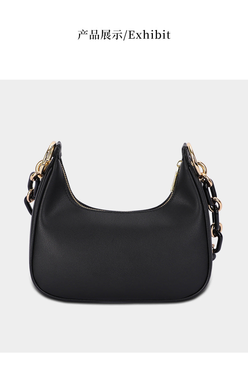 New Stylish Versatile Niche Crescent Handbag Personality Chain Underarm Bag Simple Fashion Single Shoulder Women's Bag