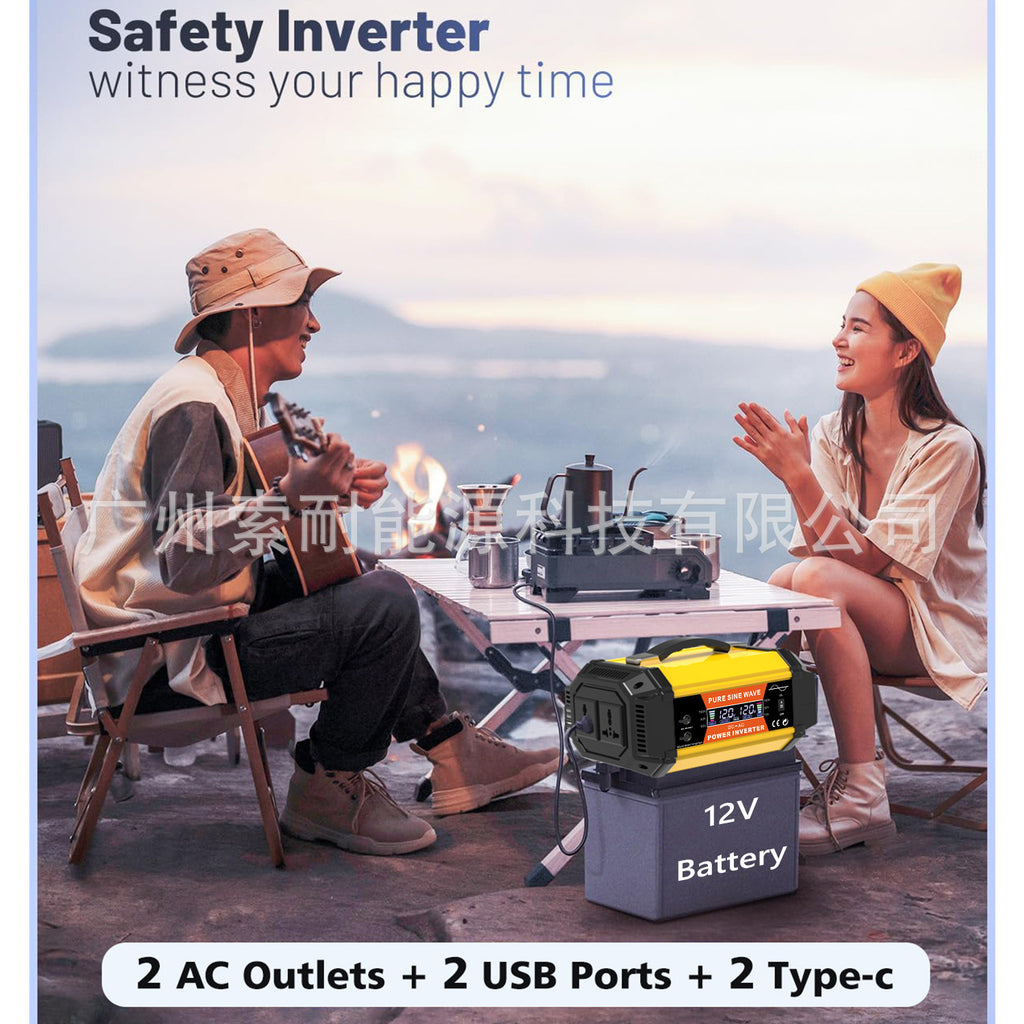 Pure Sine Wave Inverter500W800W1000W 12V Turn110V/220V Hot Selling Car-Mounted Pure Sine Wave