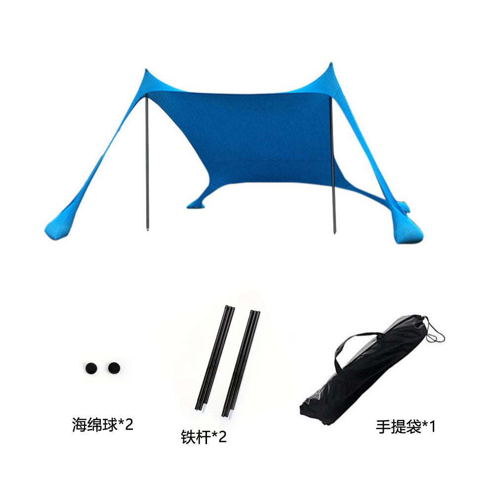 Outdoor Lawn Beach Lycra Canopy Tent Portable Lawn Camping Fishing Tent Outdoor Sun Protection Cooling Shade