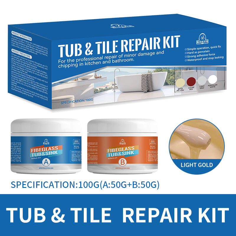 QIDAXIA Ceramic Repair Paste Household Marble Bathtub Wash Basin Bonding Glue Tile Repair Glue