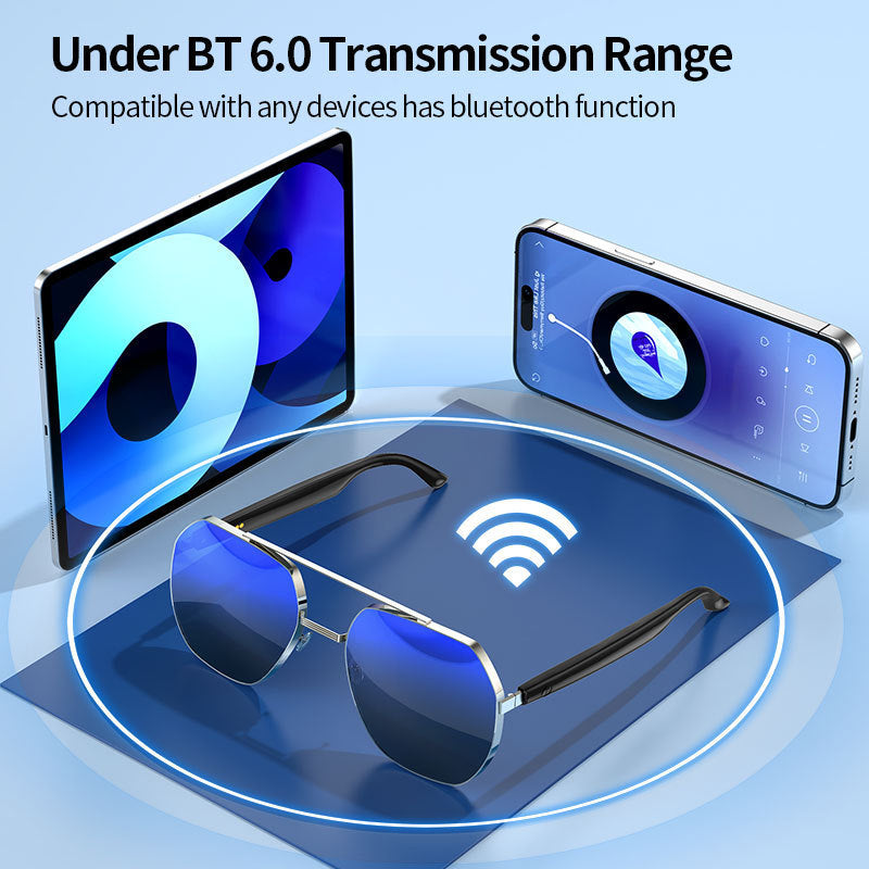 New Hot-Selling Smart AI Bluetooth Glasses for Business Calls TWS Bluetooth Headset Smart Glasses