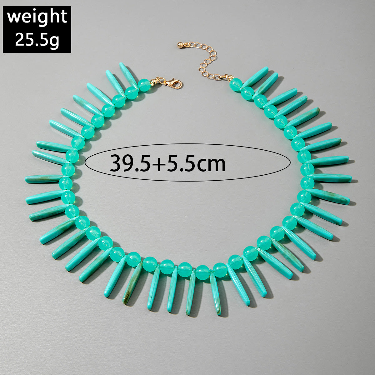 European and American Ornament Fashion Niche Design Statement Necklace Bohemian Style Acrylic Necklace