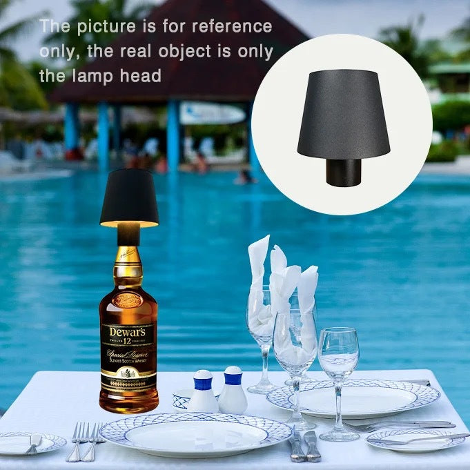 Wine Bottle Lamp High Stand Lamp Head Movable Detachable Portable Wine Head Lamp Rechargeable Night Light Restaurant Bar Night Light