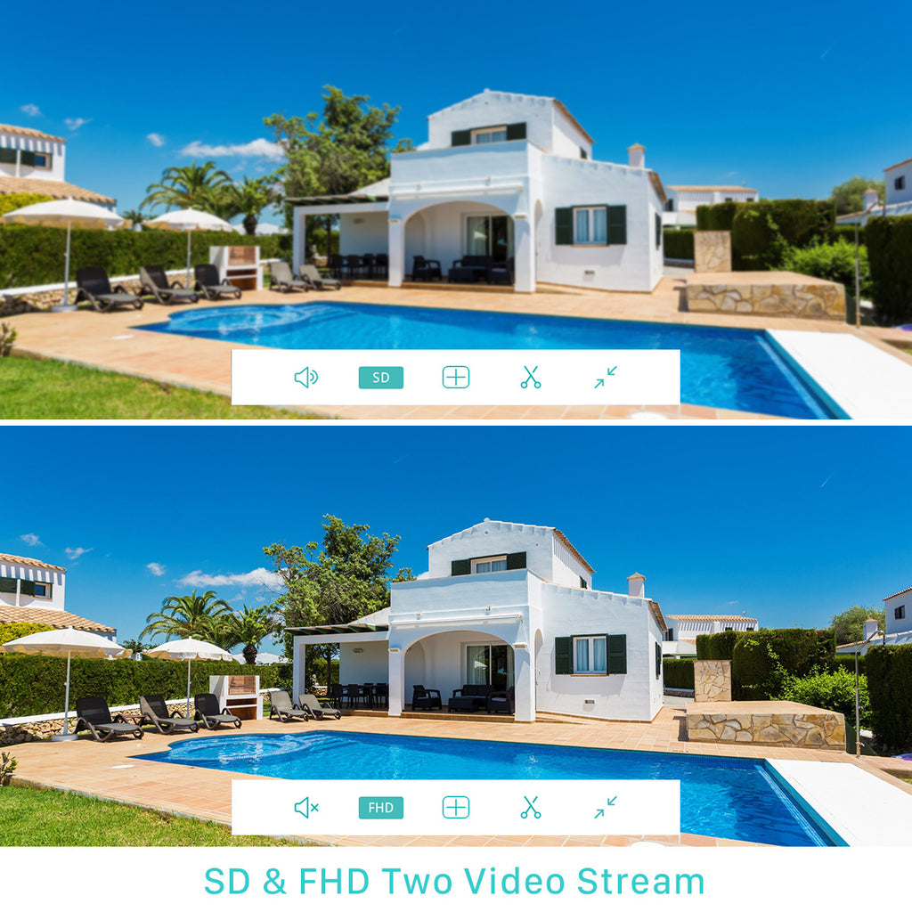 HD Outdoor Surveillance Camera Waterproof Eight-Light Dome Camera A6Wireless WiFiIPCamera Full Color