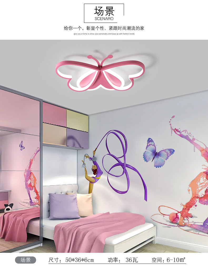 Children's Lamp Eye Protection Cartoon led Ceiling Lamp Boys Girls Kindergarten Lamp Iron Art Room Bedroom Lamp Wholesale