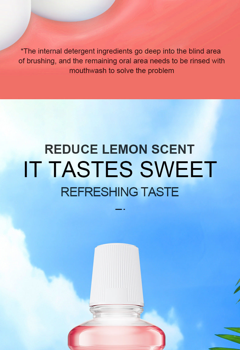 All English Mouthwash250ml  SADOER Peach Mint Lemon Oral Care  Foreign Trade Wholesale