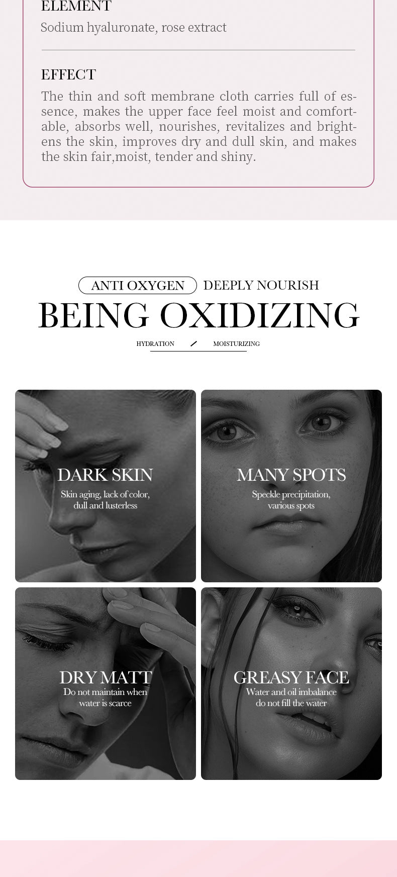 Full English Mask30gBIOAOUA Honey Hydrating Pearl Moisturizing Rose Snail Moisturizing  Foreign Trade Wholesale