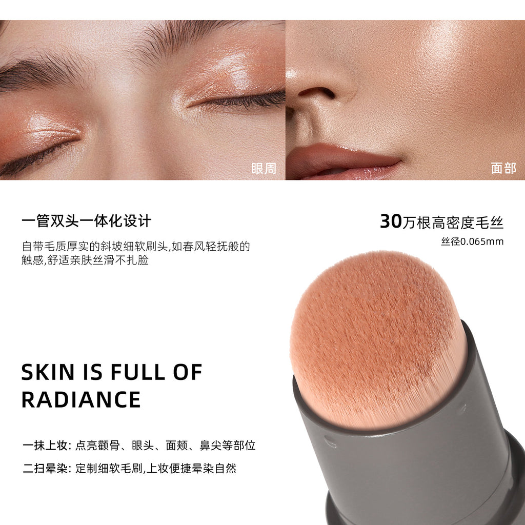 Exclusive Supply sheloves Double-ended Highlight Stick European and American Makeup Pearlescent Fine Flash Brightening Water Light Cream Highlight