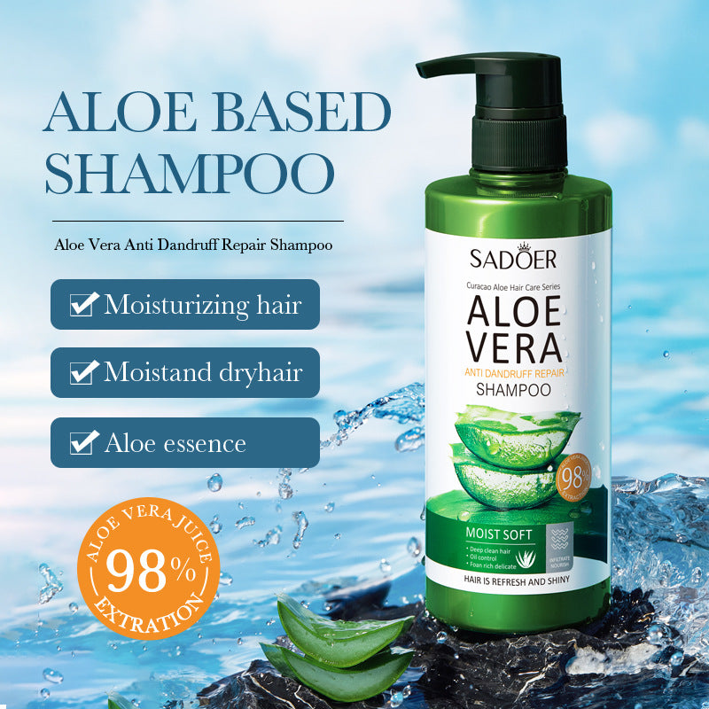Aloe Vera Shampoo500ml SADOER Hydrating, cleansing, refreshing conditioner  foreign trade wholesale