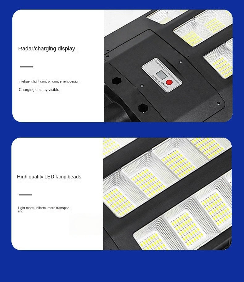 Integrated Solar Street Light IP65 Waterproof Smart Solar Lamp 1000W2000W3000WLED Street Light