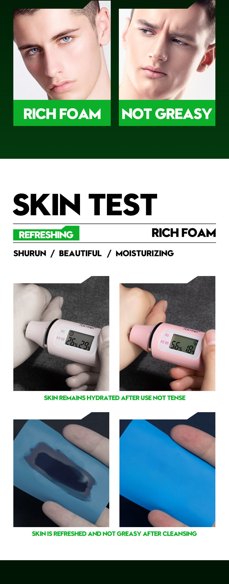 Full English Men's Facial Cleanser100g Cool and Refreshing Men's Cleansing Face Wash for  Wholesale