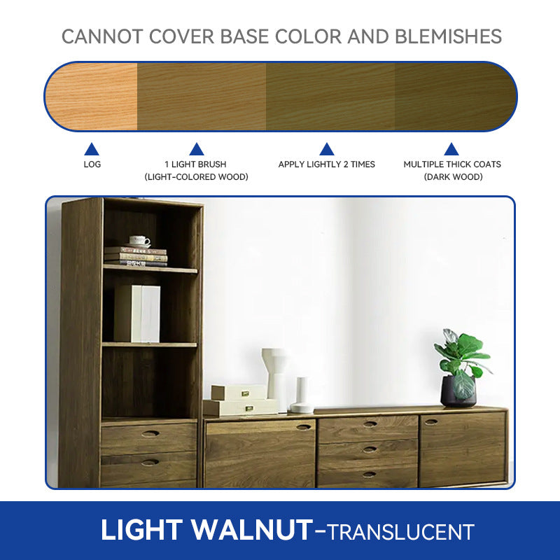 Water-Based Wood Grain Paint Outdoor Anti-Corrosion Wood Oil for Doors, Windows, Cabinets Color Change Renovation Brightening Anti-Wax Oil Antique Wood Paint