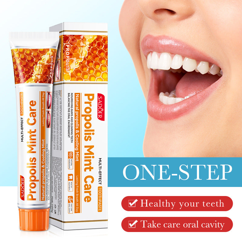 Full English Mint Toothpaste100gSADOER Propolis Sea Salt Ginger Cleans Tartar Strengthens Teeth  Wholesale