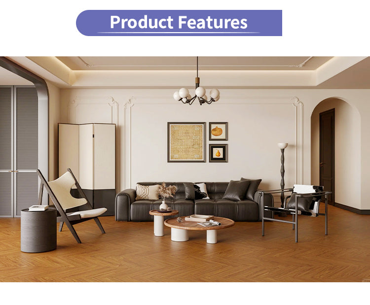 High-Quality Engineered Solid Teak Wood Flooring, Splash-Resistant Surface & Smooth Grain Texture for Elegant Residential Spaces