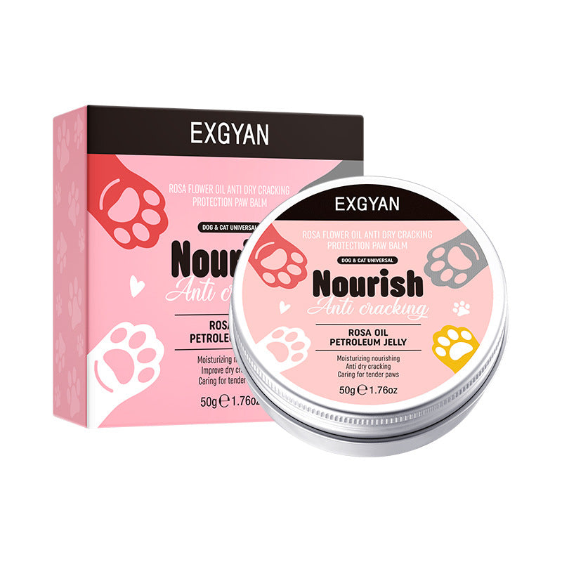Pet Paw Balm EXGYAN Rose Flower Oil Anti-Dry Crack Paw Hand Cream Cross-Border Foreign Trade Wholesale