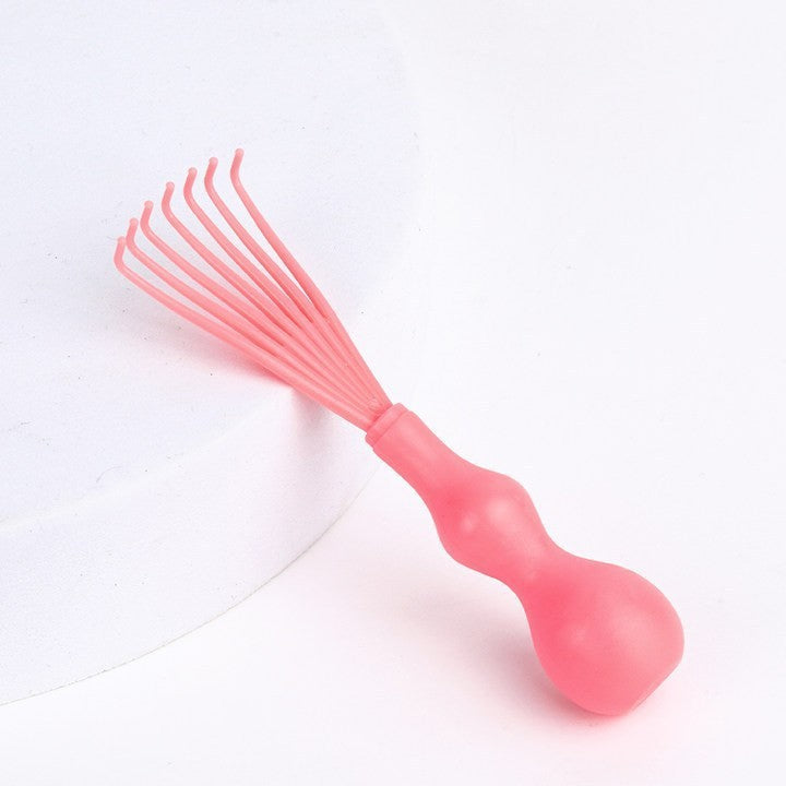 Bounce Curl Defining Styling Comb Smooth Hair Hollow Tail Three-Prong Scalp Cleaning Comb Sea King Curl Hair Styling Comb