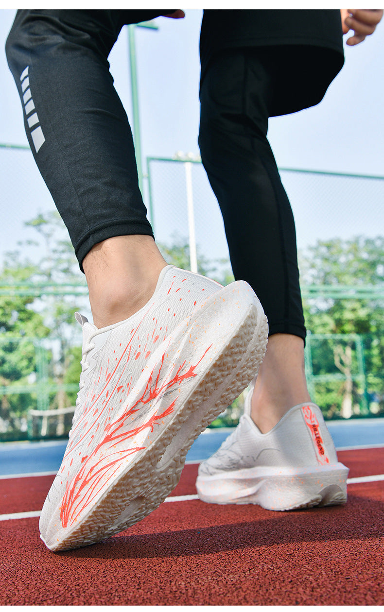 2025New Ultra-Light Shock-Absorbing Soft Sole Sports Shoes for Men and Women, Versatile, Wear-Resistant, Non-Slip, Racing Carbon Plate Running Shoes